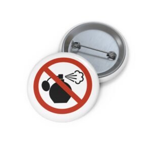 No Perfume Pin Button